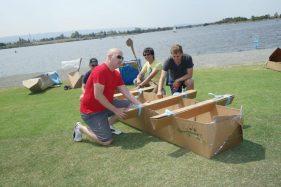 Google Team Building Event Boat Build